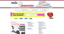 Desktop Screenshot of masqueanuncios.com